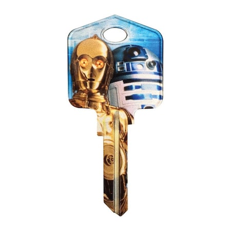 Hillman HILLMAN Star Wars Droids House/Padlock Universal Key Blank KW1/10 Single, PK5 94868
